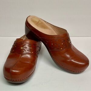 Dansko Shyanne Clog Brown Leather Size 37/6.5